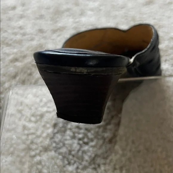 Pikolinos Jerez Black Leather Slip-On Kitten Heel Closed Toe Mules Size EU36 - Picture 14 of 16